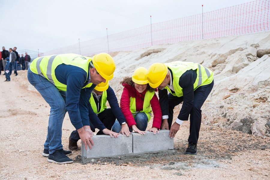 LAYING OF THE FIRST STONE